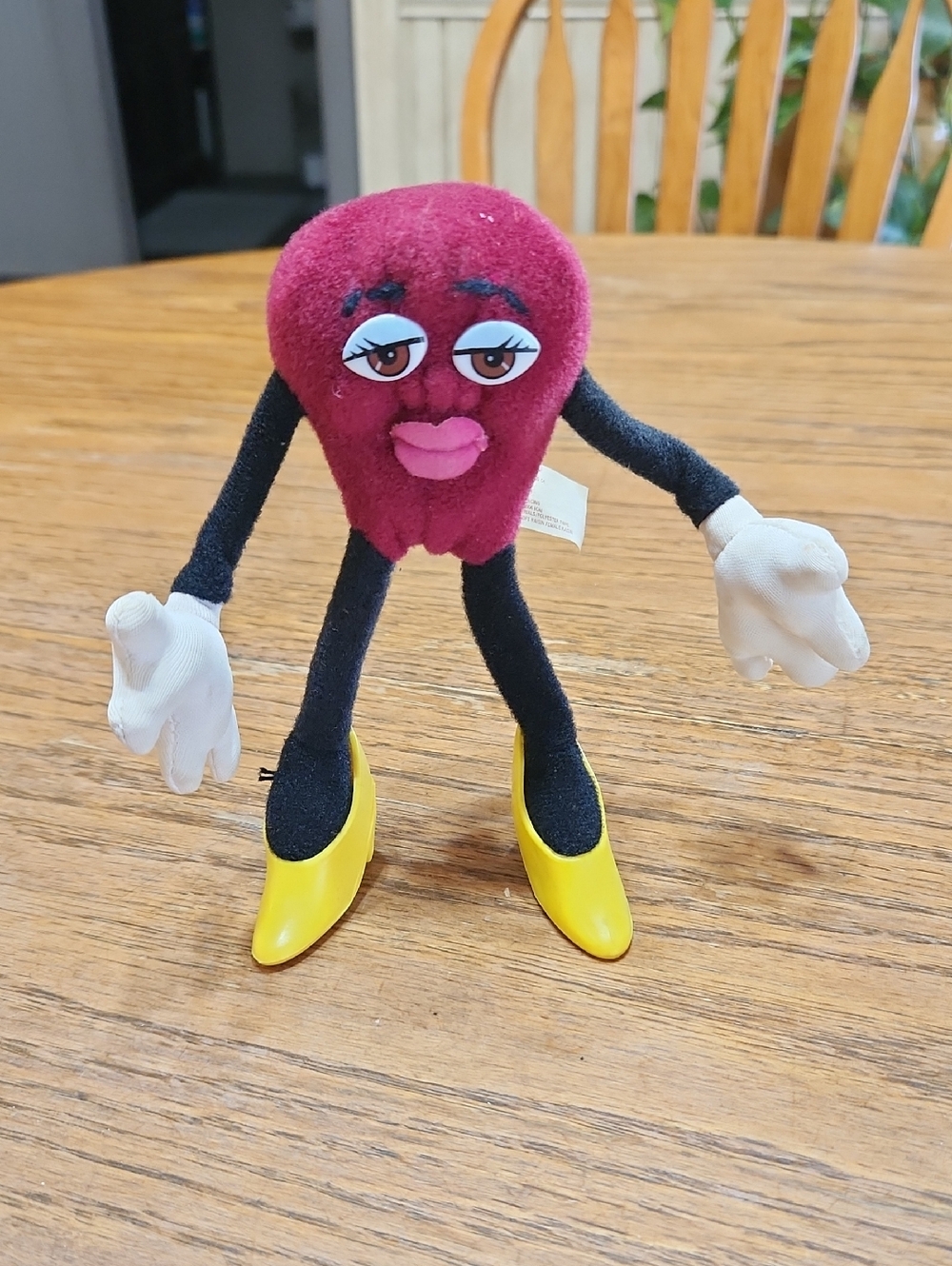 Vintage Applause Calrab Female California Raisins Bendalble Plush 1988